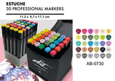 ESTUCHE LUXURY CANVAS GAMA ARTIST 30 COLORES DOBLE PUNTA | ROYMART